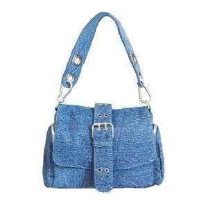 1262 Fashion Shoulder Bag Denim Crossbody Handbag Messenger Purse Bags Dark